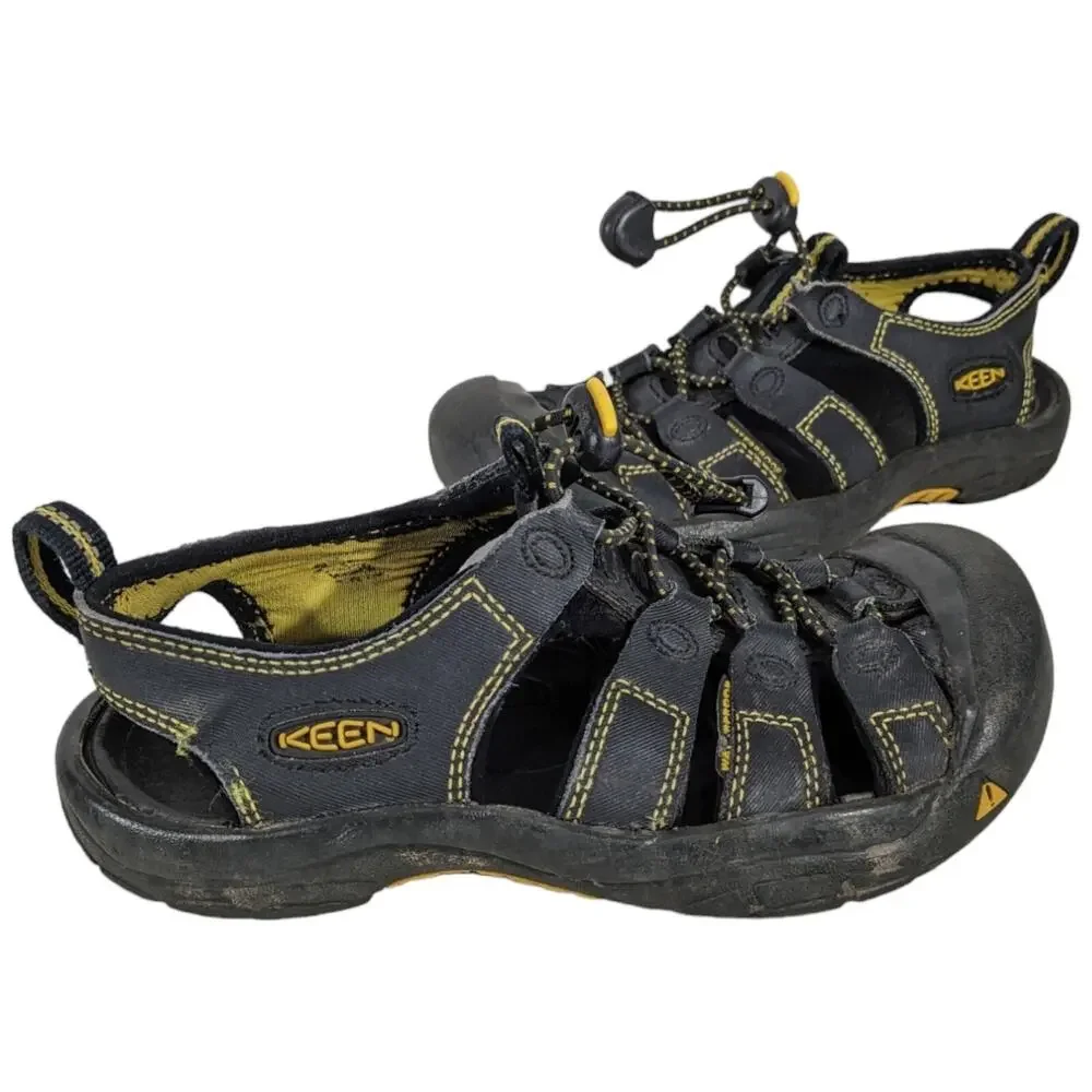 Keen Newport H2 Sandals Kids Size 12 Outdoor Drawstring Black 1001907